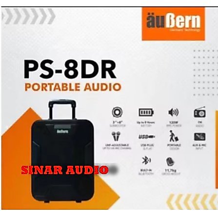 Speaker aktif portable Aubern PS8DR 8 inch speaker aubern PS 8DR / PS-8DR