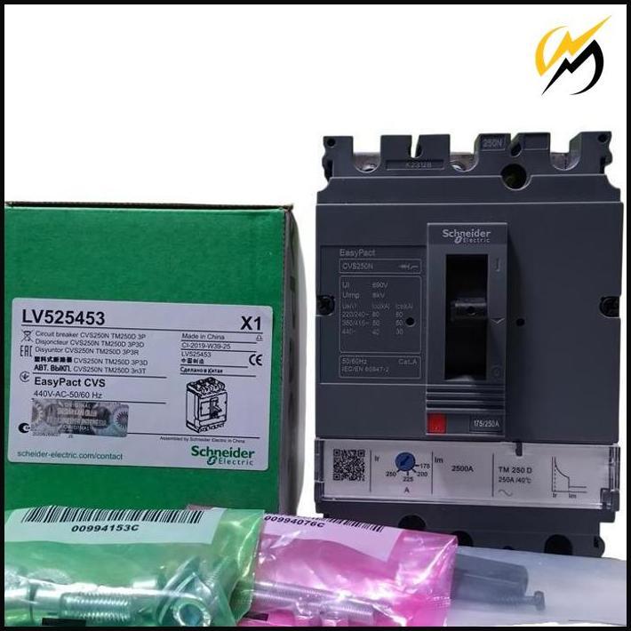 Mccb Breaker Cvs250N 3P 250A 50.Ka Tm250D 3Pole Cvs250N 3Phase 250A Lv525453 Promo
