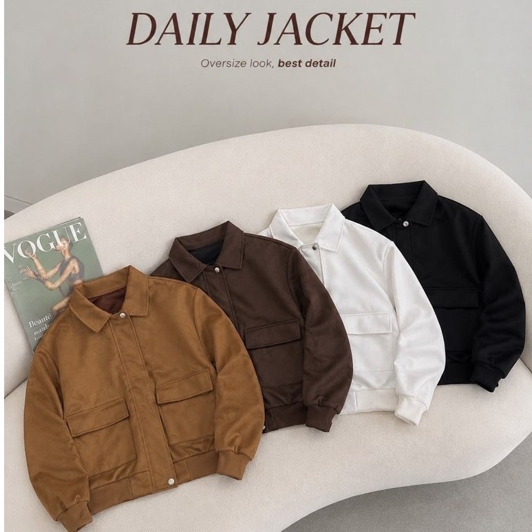 KEMEJA JACKET SOFT SUEDE IMPORT / ATASAN WANITA SUEDE IMPORT