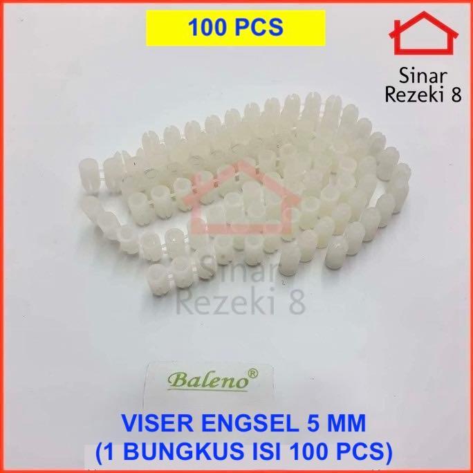 Vi Ser Engsel 5 mm Minifix 100 PCS / Mini Kecil Sekrup Kayu Triplek Pendek