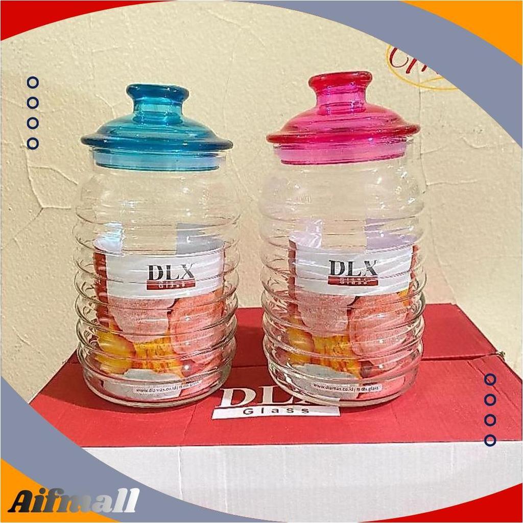 Toples Kaca Nuri Dlx 6 Pcs Tutup Warna-Warni Sale