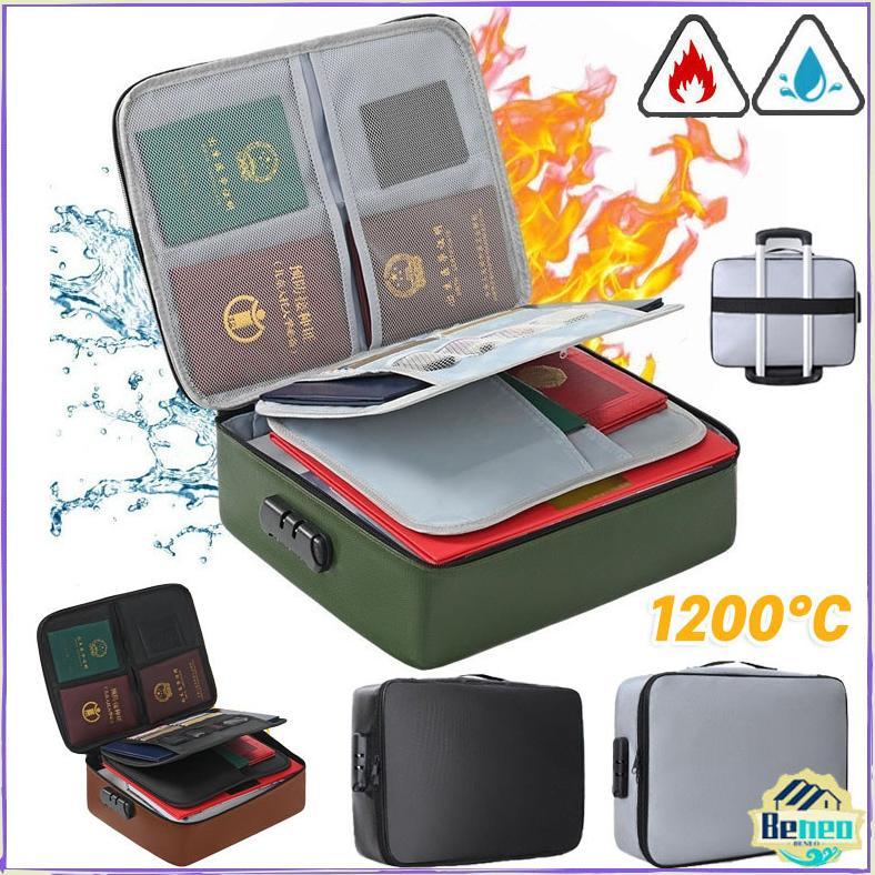 Tas Penyimpan Dokumen Tahan Api & Air Tas Penyimpan Dokumen Paspor Dll Tahan Api Dan Air Tas File Do