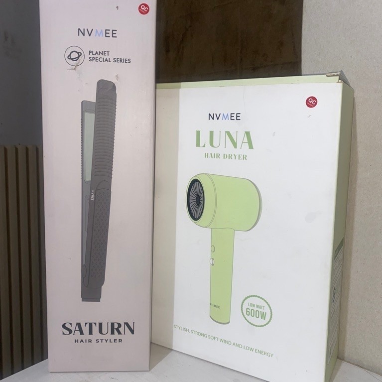 NVMEE LUNA Hairdryer 600W Low Watt Mengeringkan Rambut Cepat Pelindung Rambut