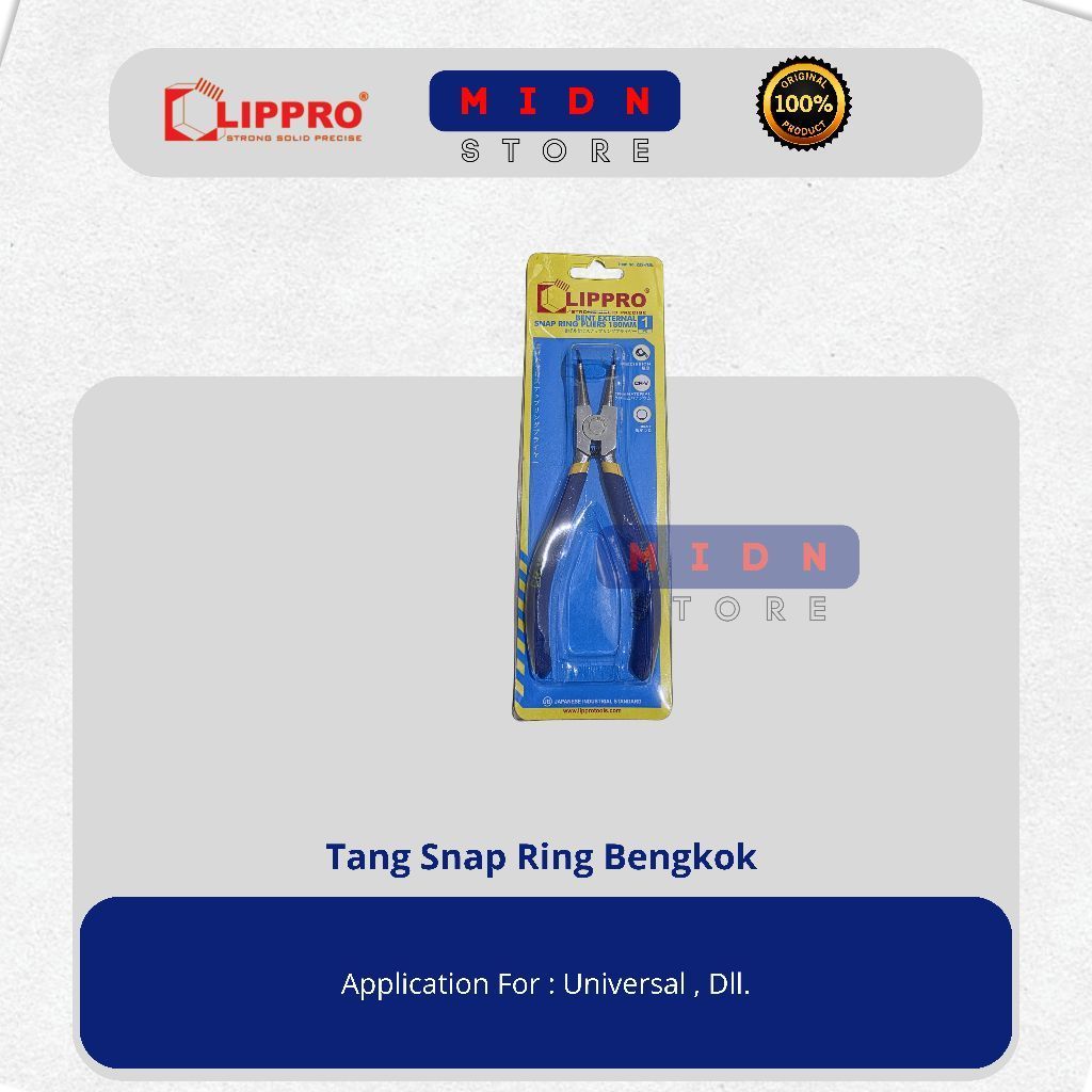 Tang Snap Ring Bengkok | 229-7BE | Original ( Lippro  )