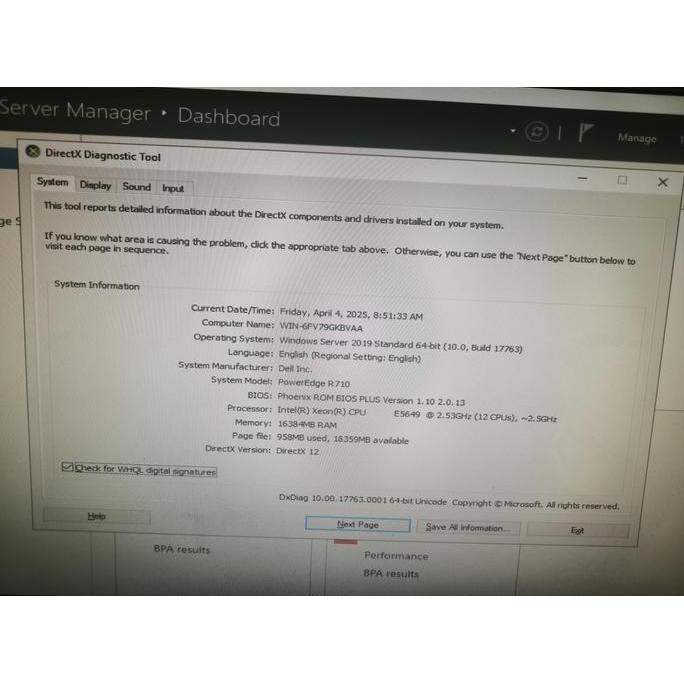 Server Dell Poweredge R710 Rackmount 2U Intel Xeon