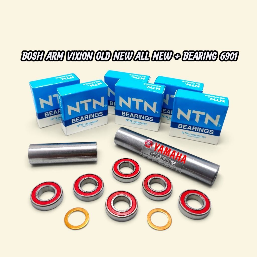 BOS BOSH SWING ARM SET LAHER VIXION OLD NEW NVA NVL MODEL BEARING 6901 NTN