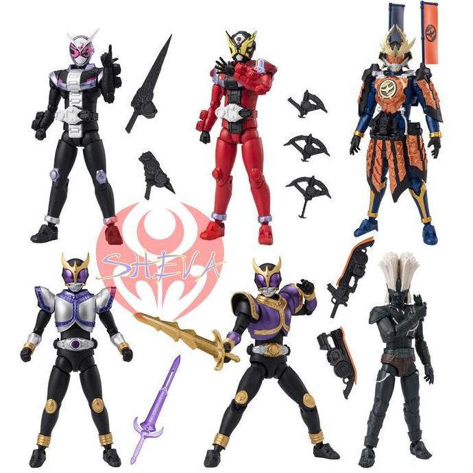 Shodo XX Kamen Rider 8 . Go jalaj da Zi-O Geiz Kachidoki Arms Kuuga Rising TItan Original Bandai