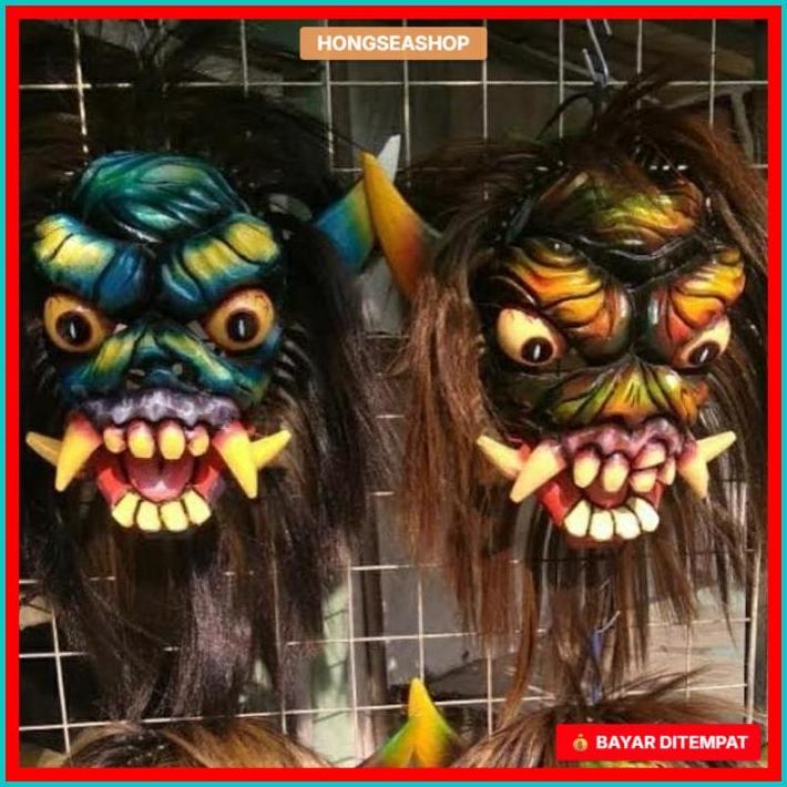 WLY - Topeng Buto Gedruk | Topeng Buto Rampak | Topeng Buto Ijo | Topeng Gedrug Mika Rambut Panjang