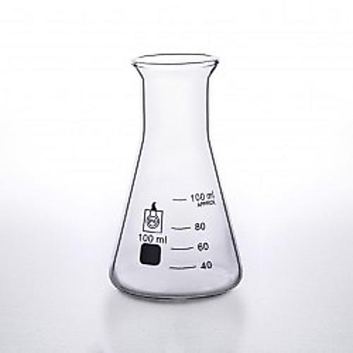 CONICAL GLASS 100 ML-MENGUKUR ESSENTIAL OIL MIKROBIOLOGI KIMIA