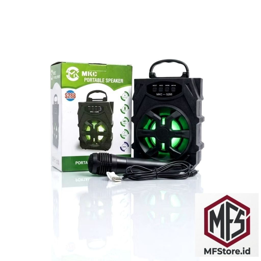 Free Mic Speaker karaoke ngebass MKC s288