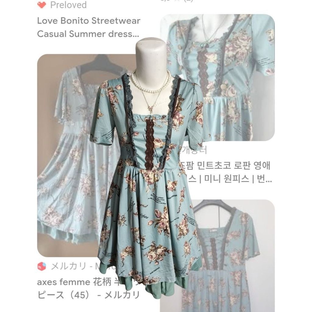 axesfemme dress / axes femme / kawaii dress / axes femme floral / floral vintage dress
