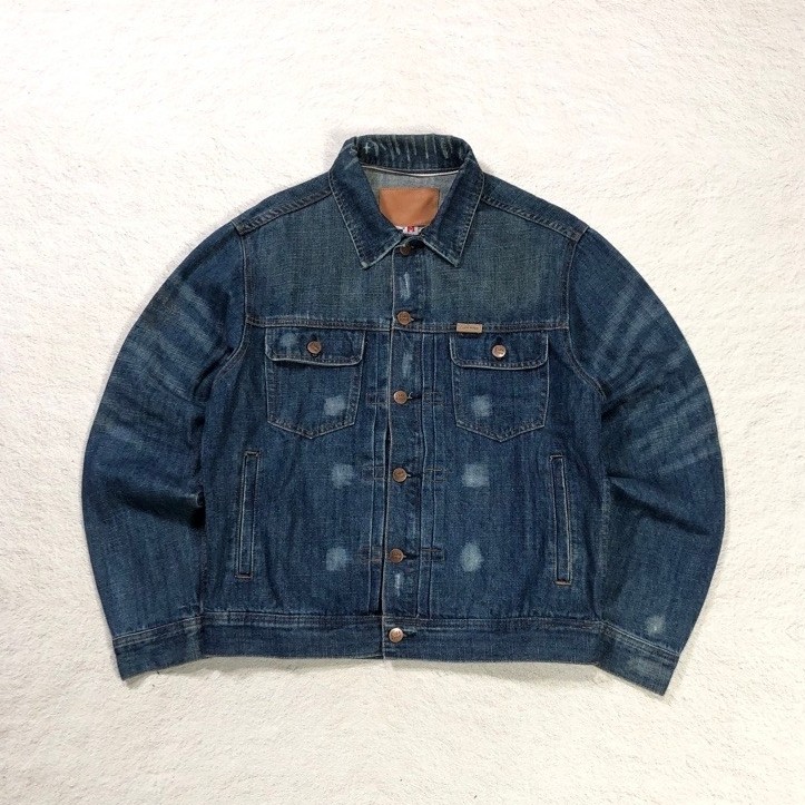 ezra fitch selvedge denim type 2 trucker jacket