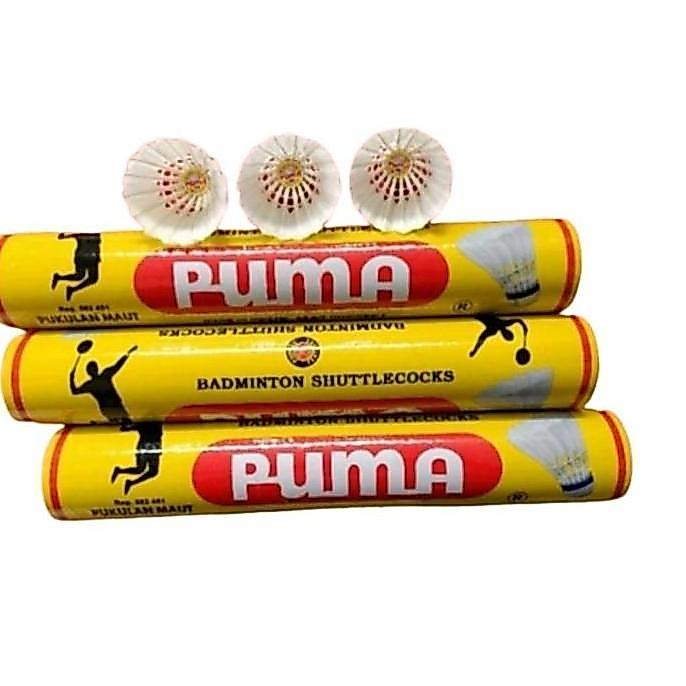 Shuttlecock Badminton Puma Kuning / Kok Bulutangkis Puma Kuning