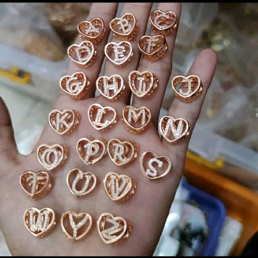 Liontin Huruf Xuping Love Charm Wanita Untuk Gelang Kalung Waterproof Anti Air