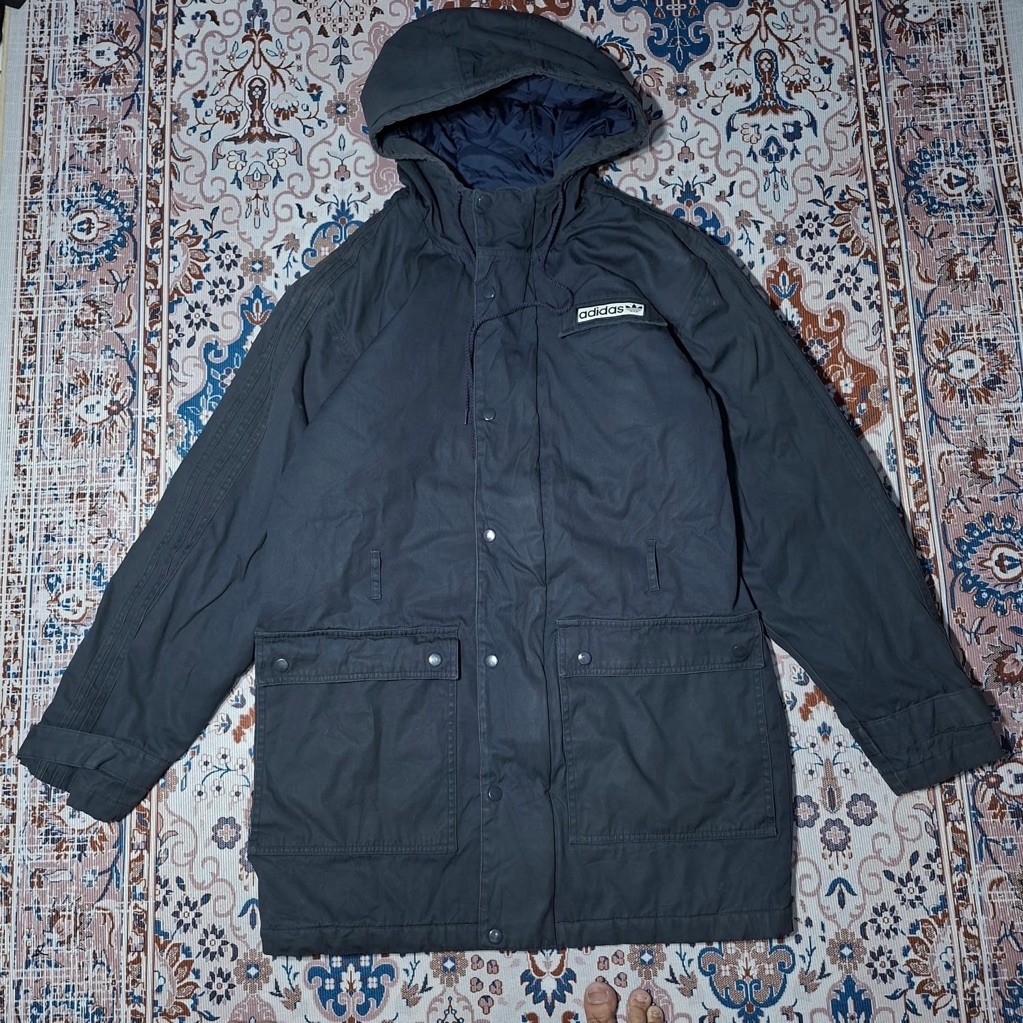 Jaket parka M65 Adidas navy casual