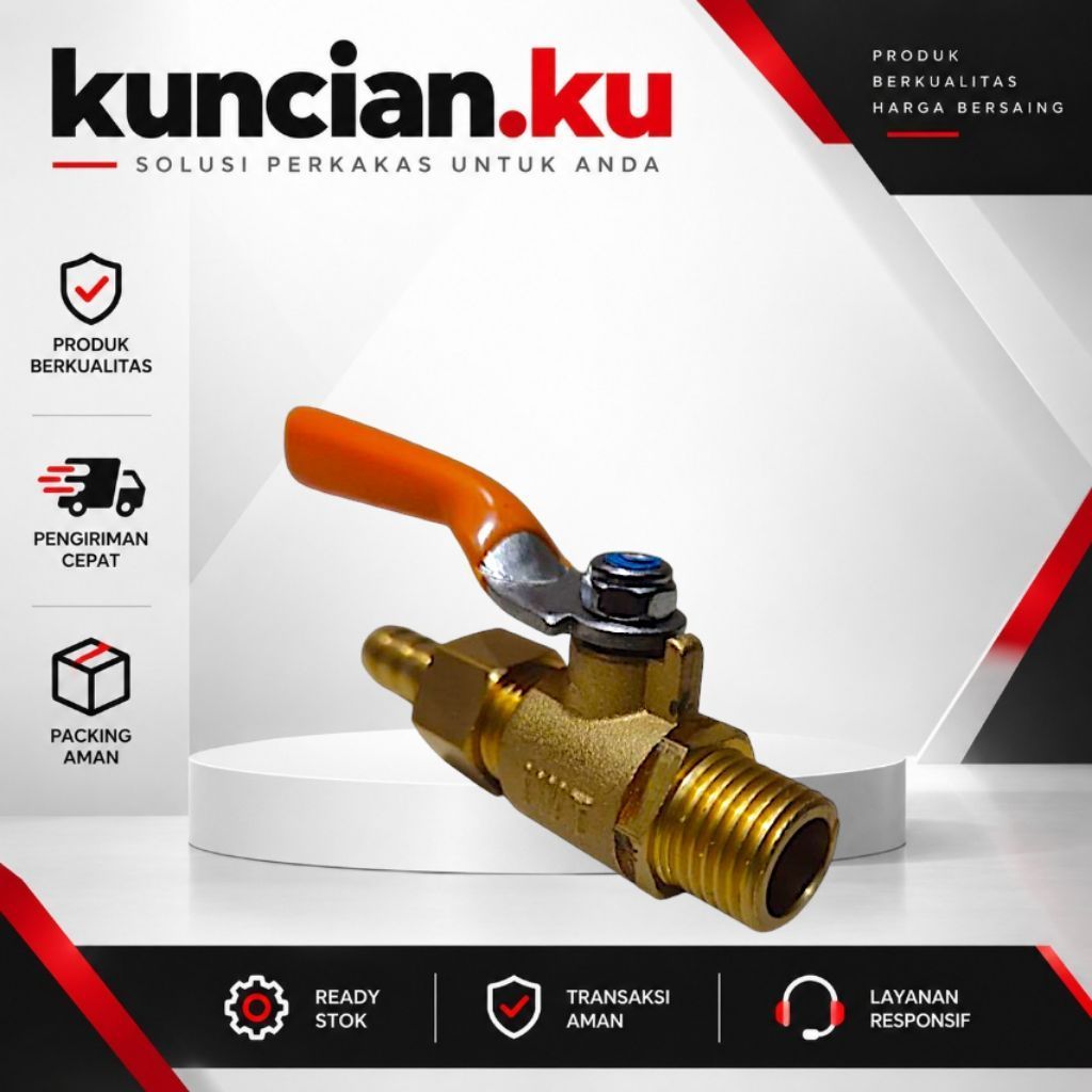 kran kompresor 1/4 kuningan iwt ballvalve compresor Yukido CP Coupler SF 20 One Touch kran angin