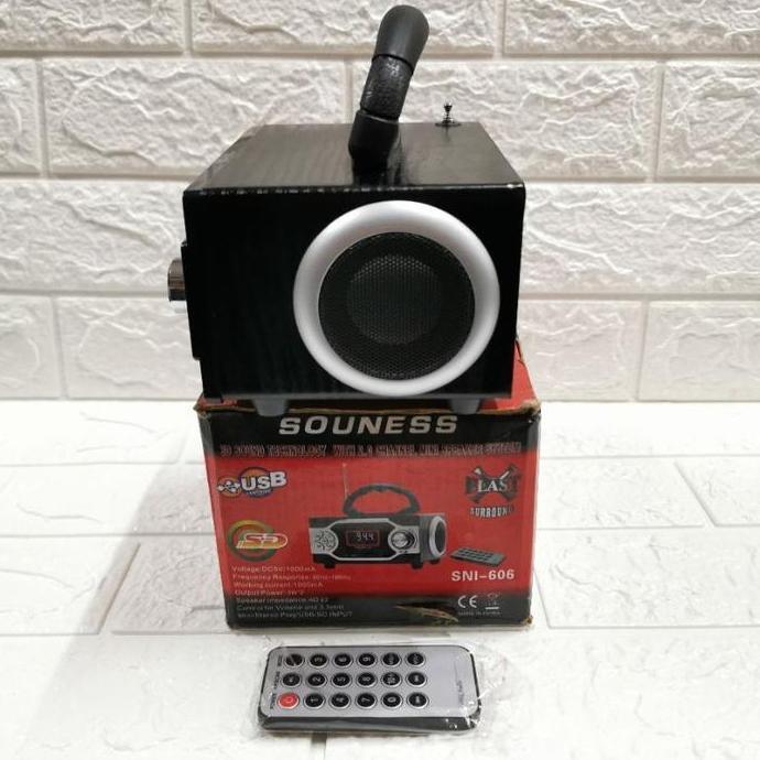 SOUNESS RADIO FM USB SD CARD PORTABLE MINI SPEAKER KECIL