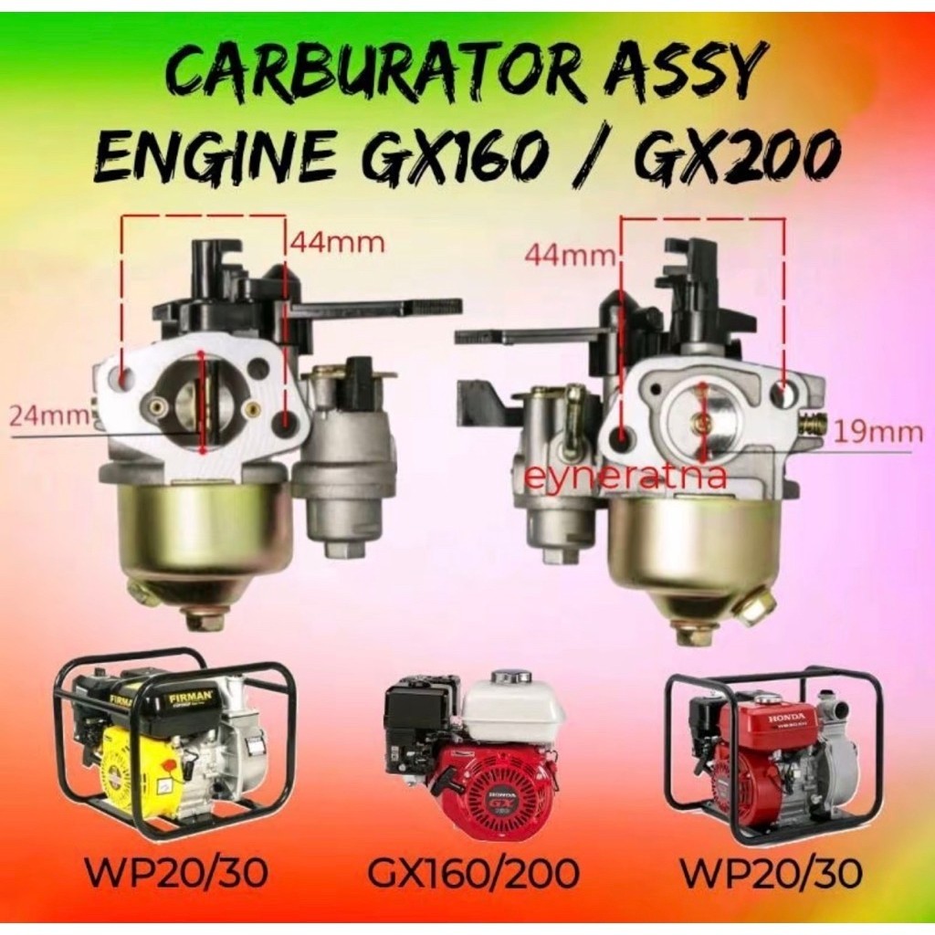 CARBULATOR MESIN ROBIN GX200/GX220 / KARBULATOR ROBIN