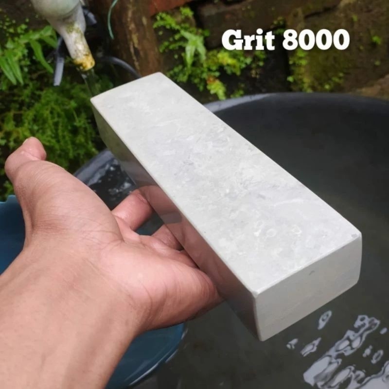 Batu Asah Alam Ukuran 20 X 5 X 3 Asahan Pengasah Pisau Golok Asli Paling Bagus Grit 8000 Halus