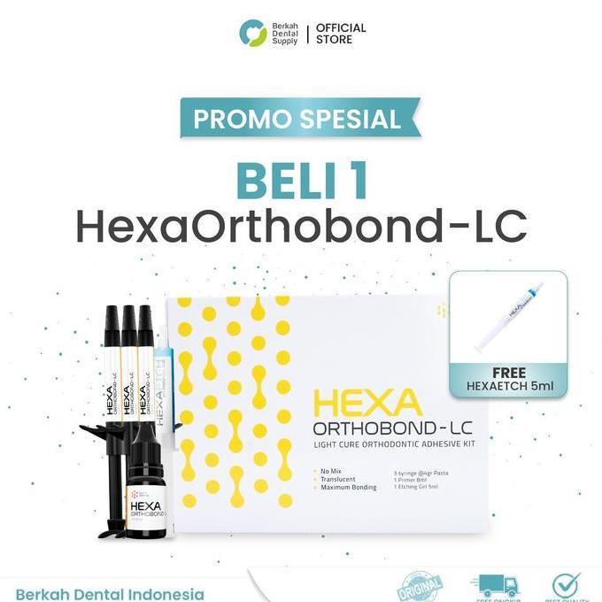 Dental Hexa Orthobond Set / Lem Bracket Behel Gigi Ortho Set