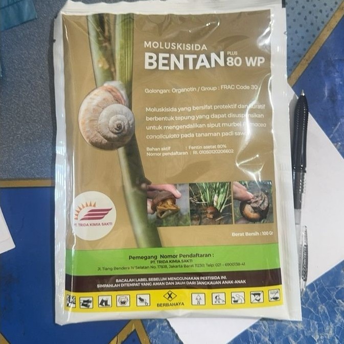 Bentan 80 WP Moluskisida 100gr - Efektif, Aman, Mudah Digunakan