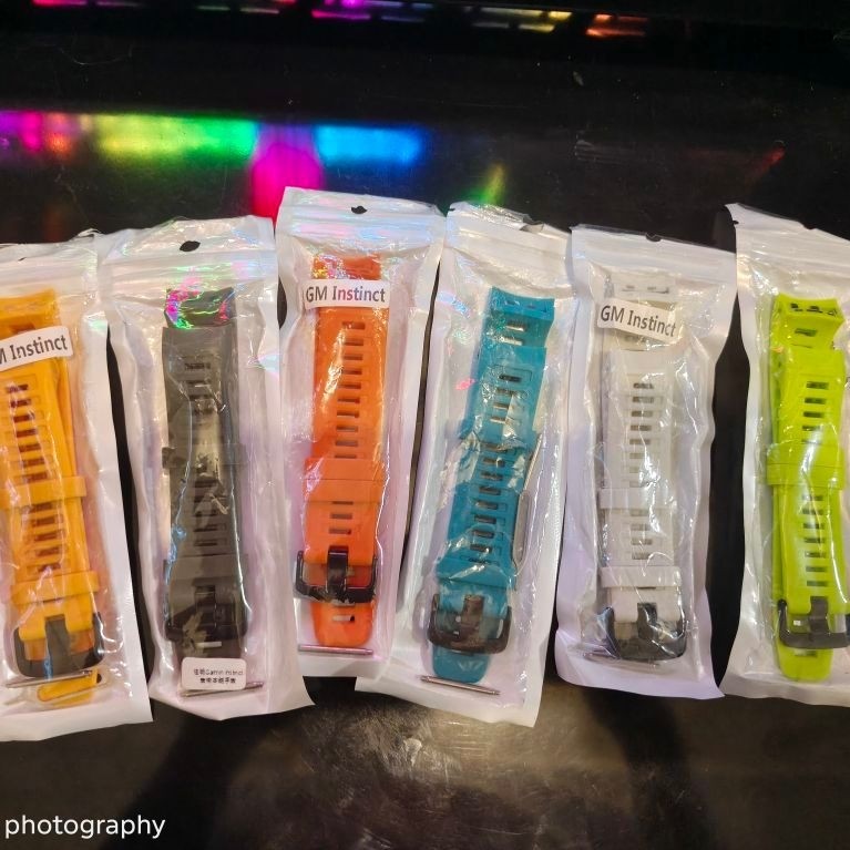 Second Like New - Jual 6bh Strap Tali Jam Tangan Garmin Instinct 1/Instinct 2/Instinct 3/Solar Silik