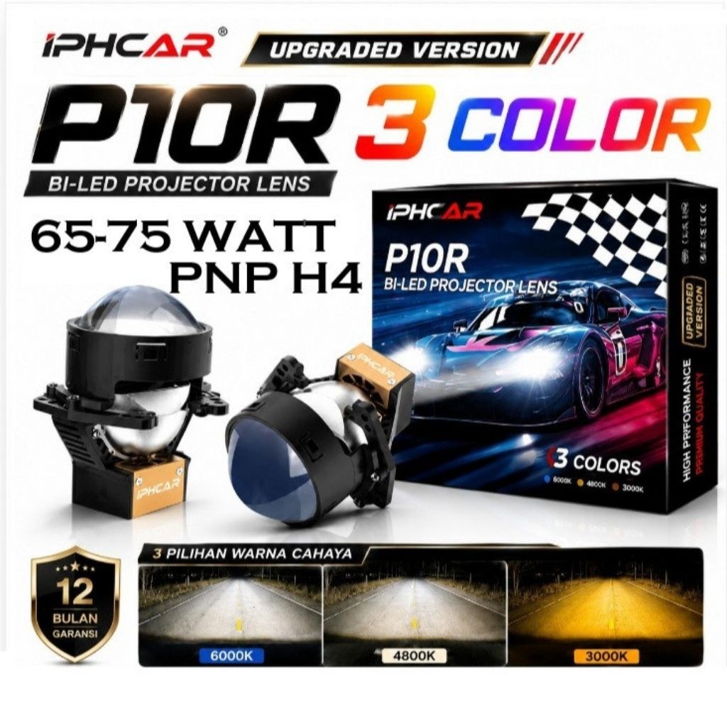 BILED IPHCAR P10R 3 INCH 3 WARNA ALWEATHER 65-75 WAT