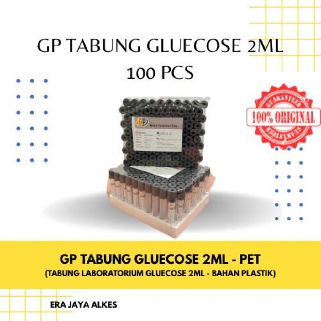GP Tabung Glucose / Gel&Vlot / Heparin / Monotes Tabung Sodium Citrate / Edta 0.5 ml
