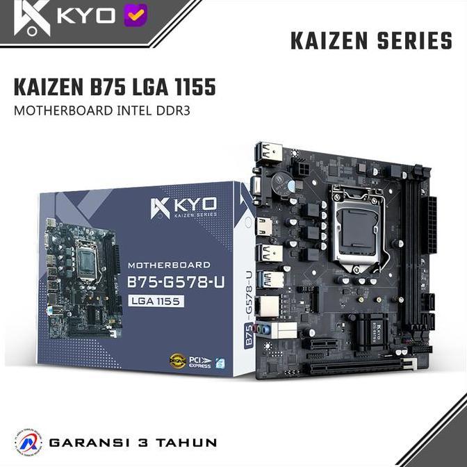 Motherboard KYO KAIZEN B75 M.2 NVME LGA1155 DDR3 B75 Mobo B75