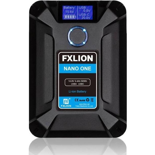 FXLION Nano One Smart Micro V-Mount Battery Promo with Charger Kit