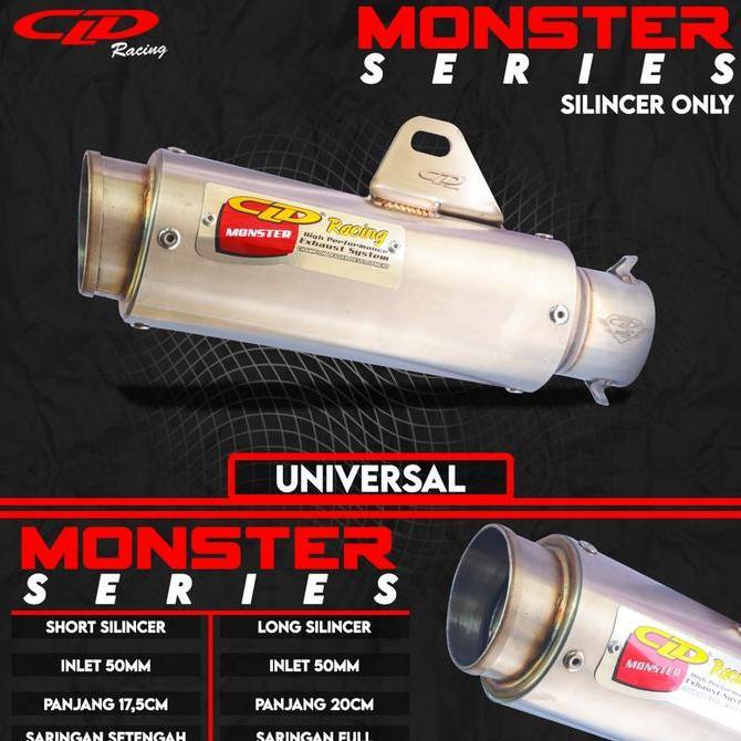 Silencer Only CLD Racing type Monster Race 17,5 cm 20 cm inlet 50 mm Original