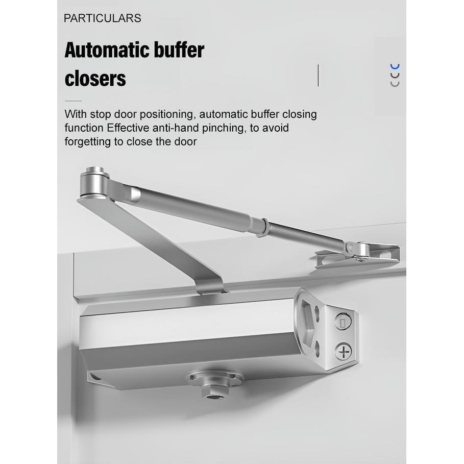 Penutup Pintu Otomatis Stopper Engsel Penahan Door Closer Rumah Kamar Hidrolik Soft Close Stoper
