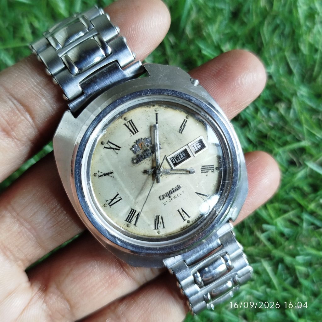 RARE Vintage Orient Crystal 27 Jewels Romandial Japan