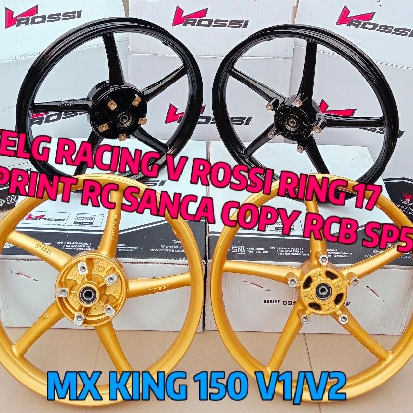VELG/PELAK RACING MX KING 150 V ROSSI SPRINT RC SANCA PALANG 5 COPY RCB SP522 PNP MX KING 150 V1/MX 