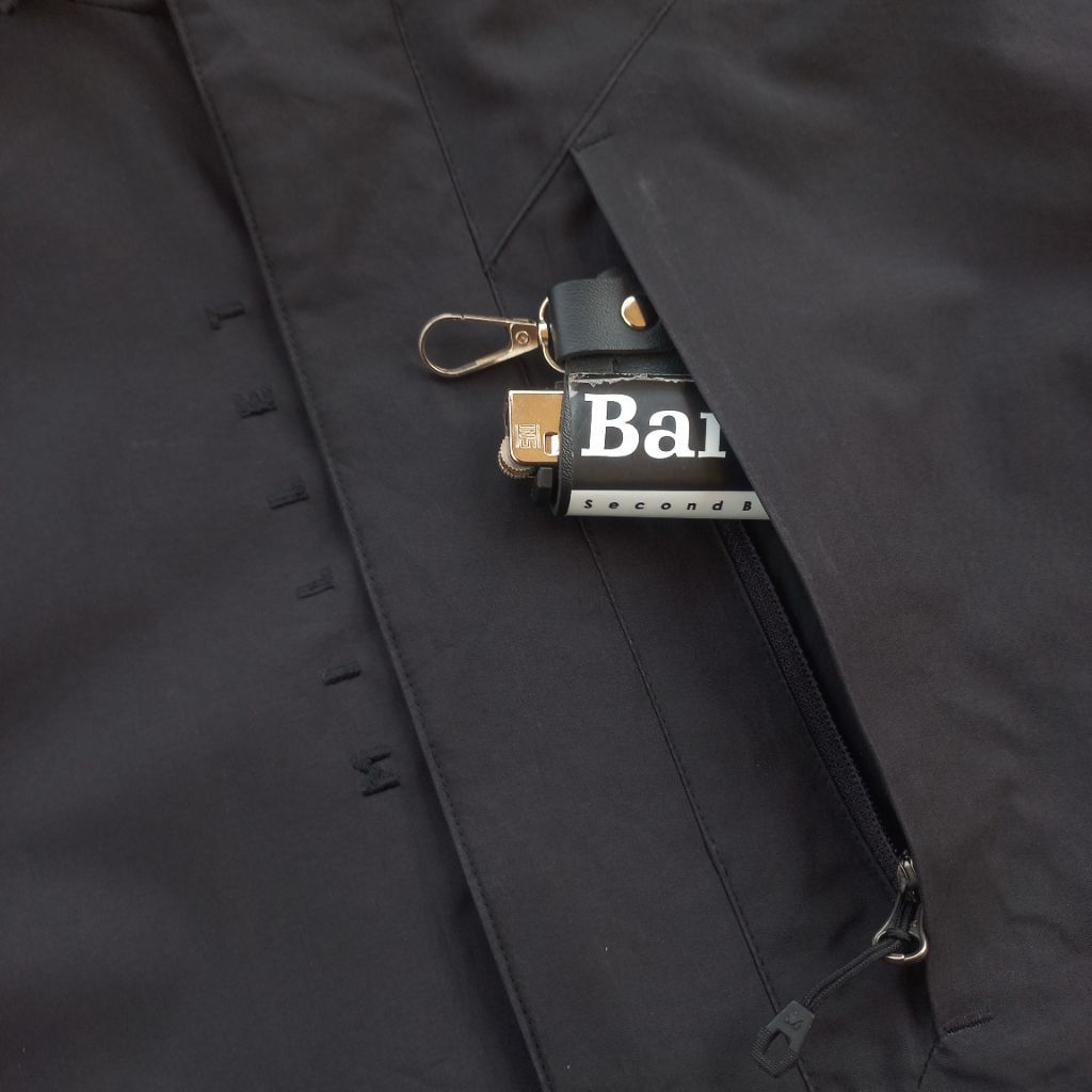 Jaket Outdoor Millet Black on Black Waterrepellent Wind Edge NOT gorpcore goretex blocktech running 