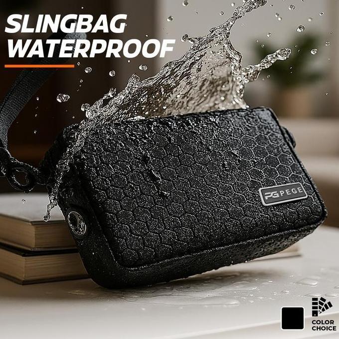 Tas Selempang Clutchbag Original PEGE Carrol Handbag Tas Tangan Pria Wanita 3in1 Waterproof - PG 912