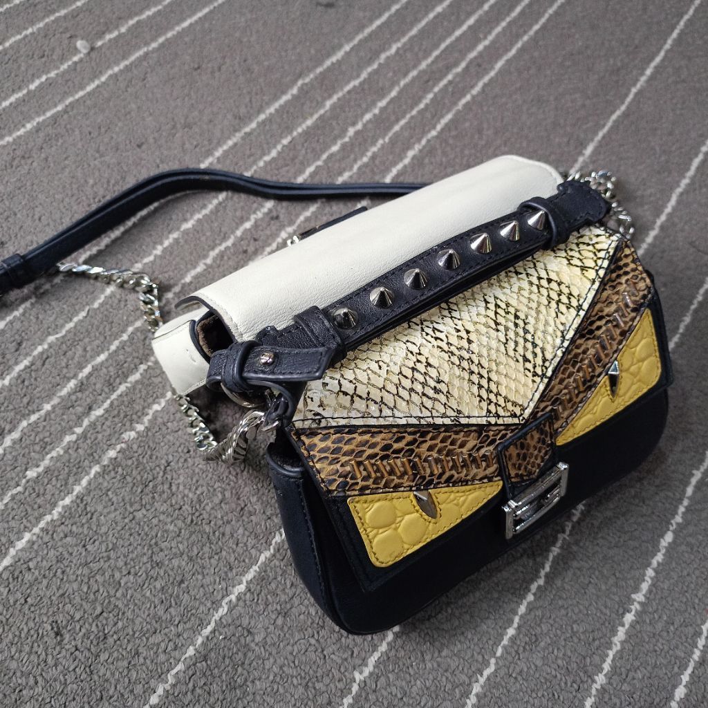 Fendi Double Baguette Monster Crossbody Bag