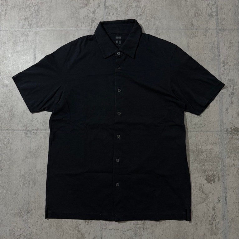 Kemeja Uniqlo Airism Black