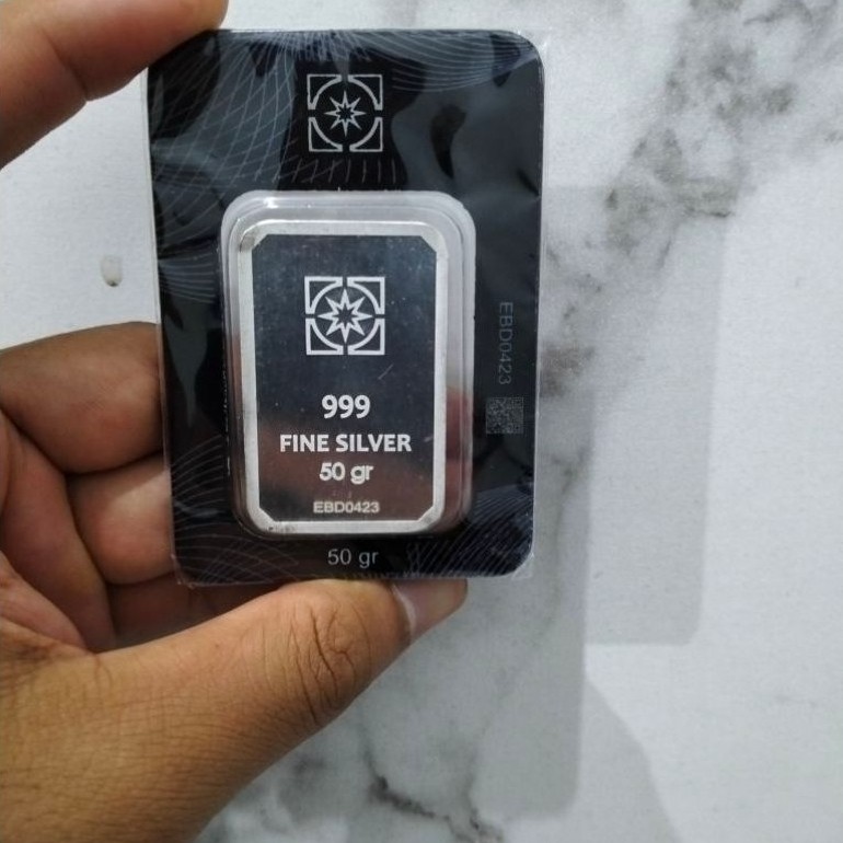 Perak Batangan MT 50g Sertifikat Ready Stok