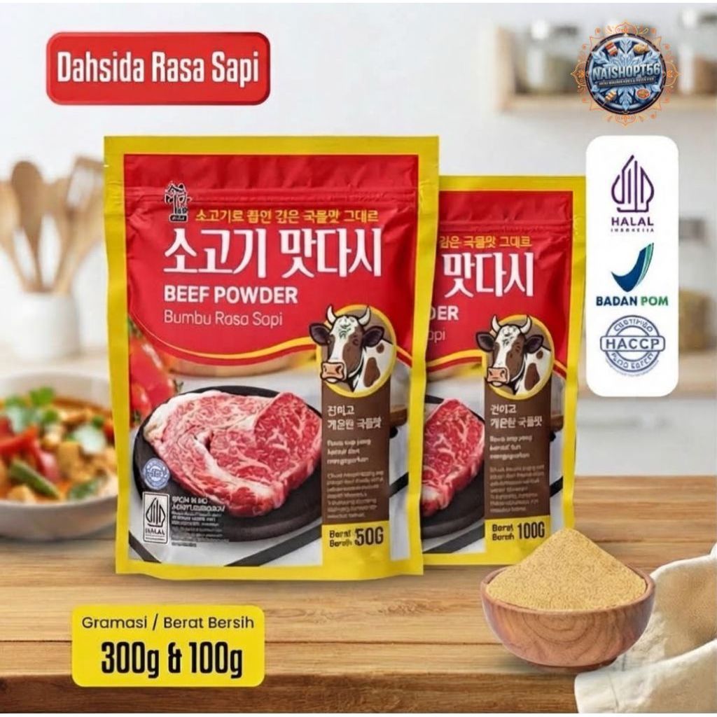 (HALAL)  DASIDA RASA SAPI (100G/300G) / DASHIDA SOUP STOCK / BUBUK SAPI  / DASHIDA RASA SAPI