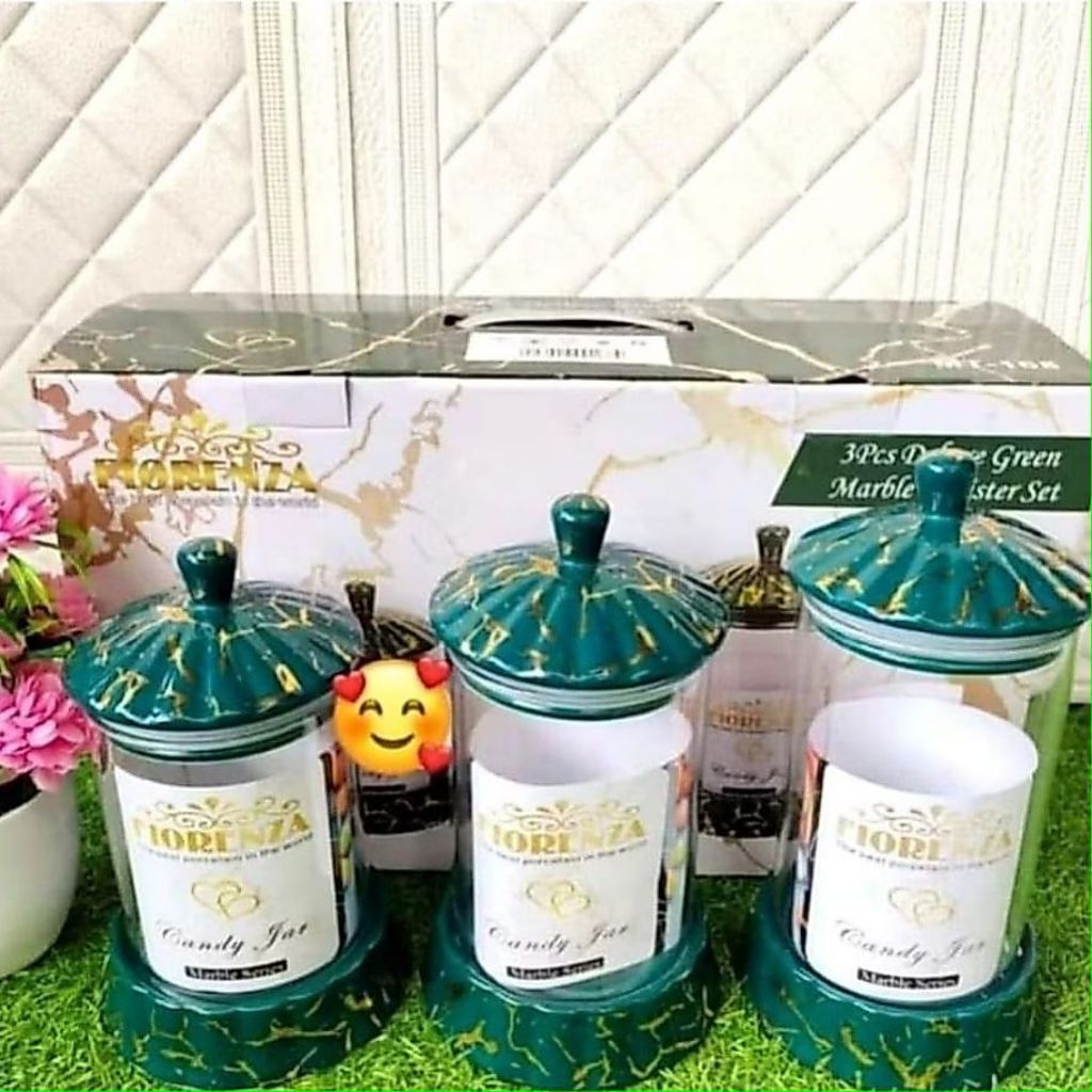 TOPLES KACA SET 3 PCS MARBLE FIORENZA 168