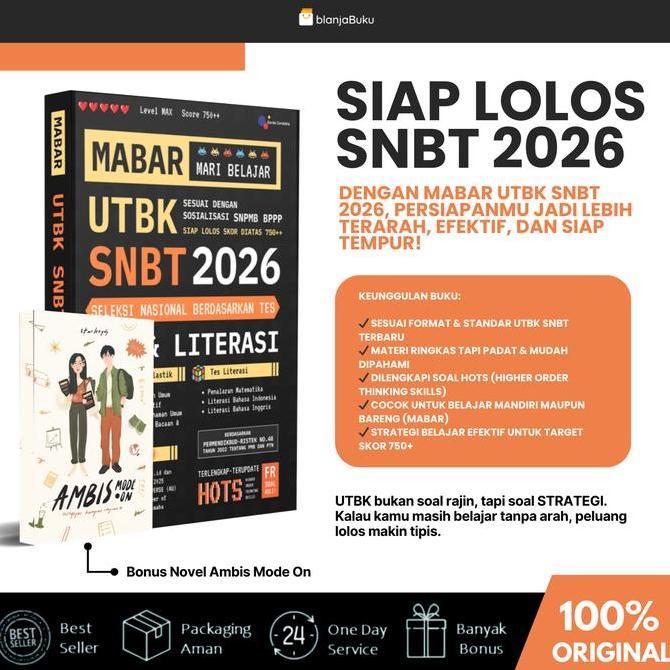 [BlanjaBuku] Buku Mabar Utbk Snbt 2026 Tps & Literasi | Buku Snbt 2026 - Garda Cendekia