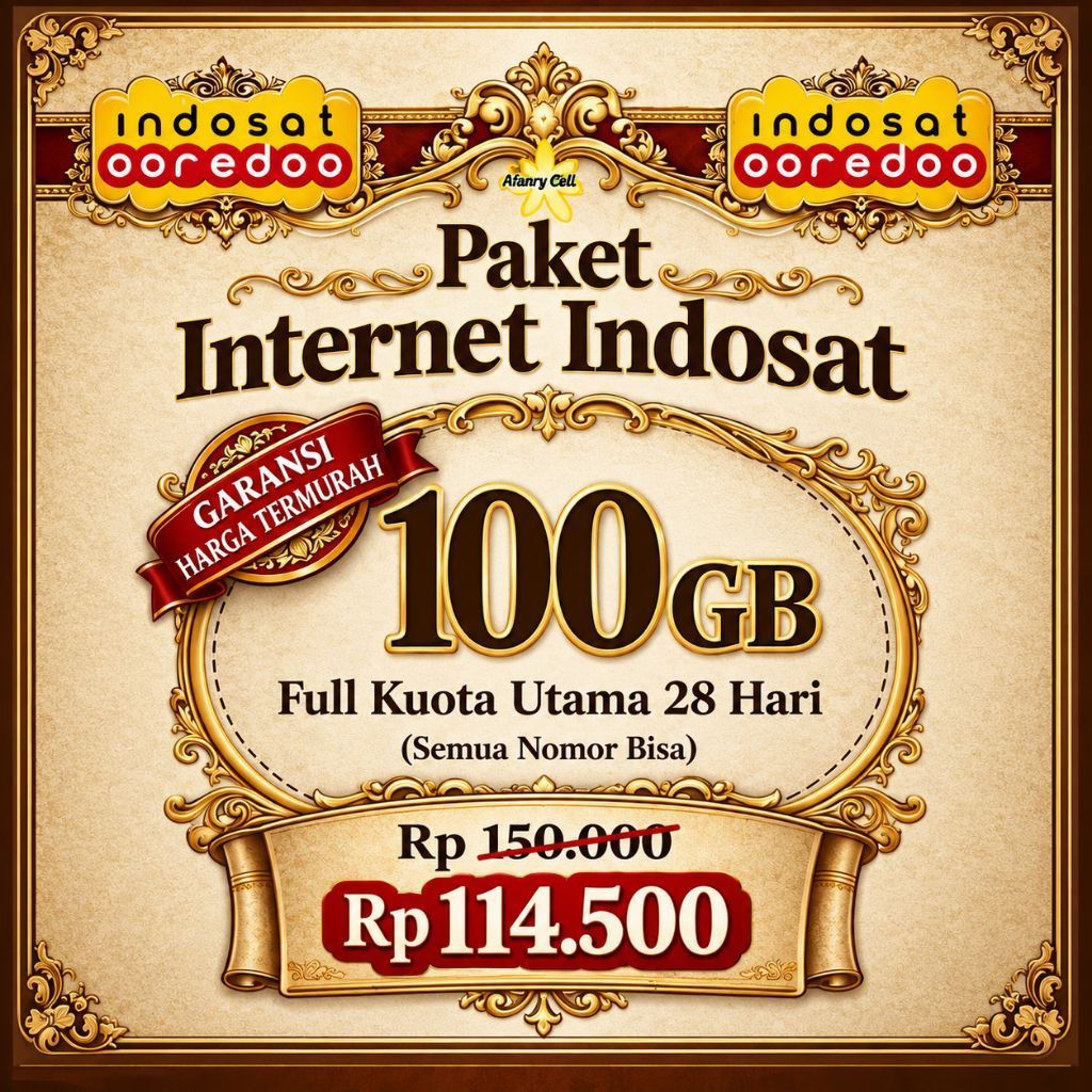 KUOTA 100GB INDOSAT