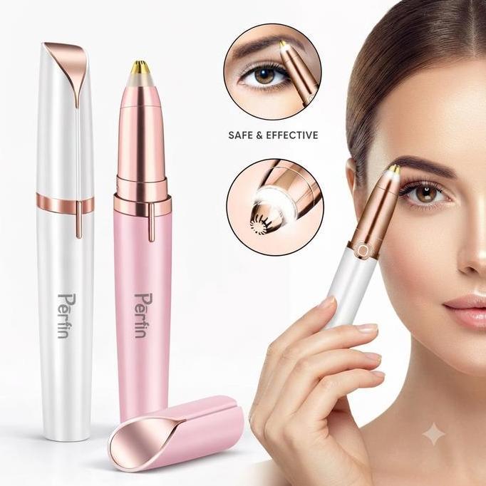 COD Alat Cukur Alis Wanita Flawless Eyebrow Trimmer Alat Pencukur Alis Elektrik + USB Cukur Alis Ele