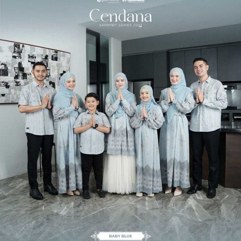 SARIMBIT CENDANA BY YASMEERA 2027 FAMILYSET BAJU LEBARAN KELUARGA