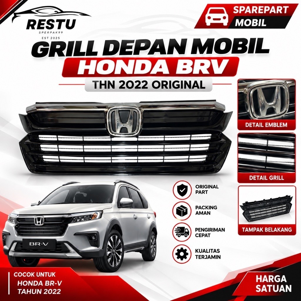 Grill Depan Mobil BRV Thn 2022 Original