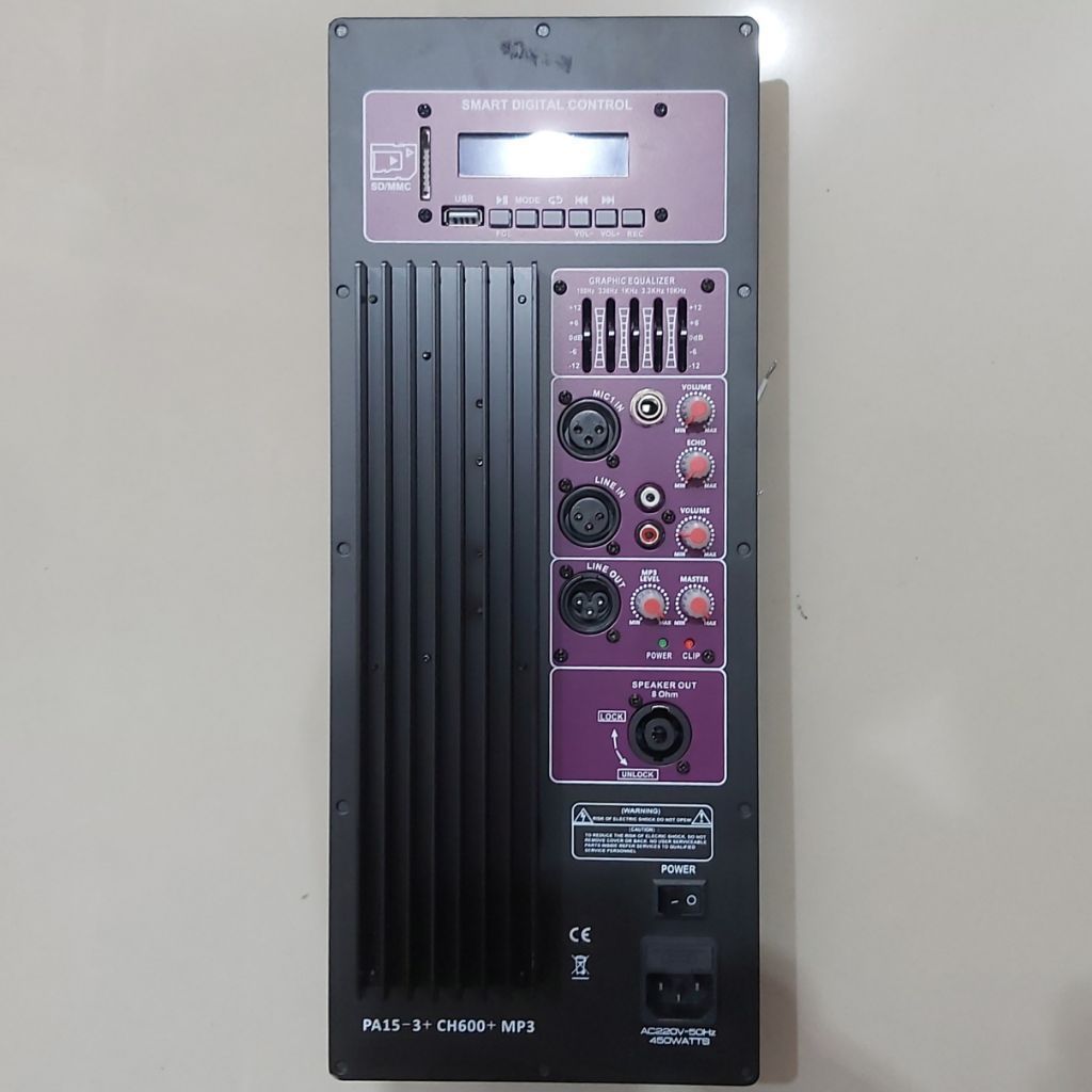 Kit Speaker Aktif 15 Inci UNGU Digital Media Player