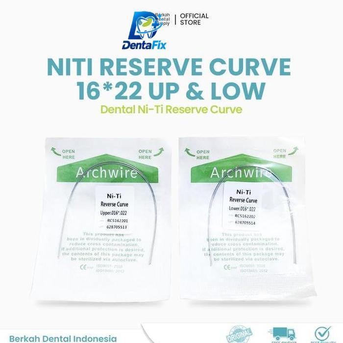 Dental Niti kawat Reverse Recta #16*22 Upper dan Lower