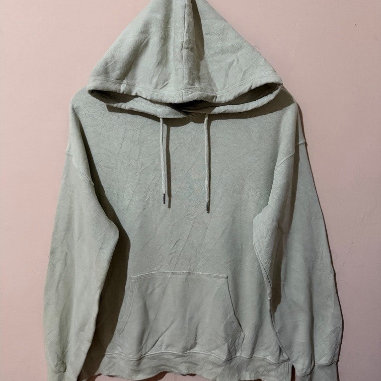 Hoodie global Uniql sage green