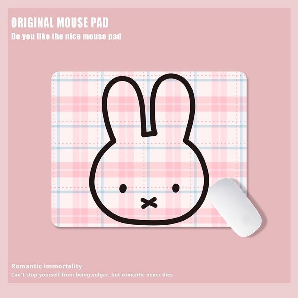 [PREORDER] Mouse Pad Miffy 25x20 cm | Mousepad Miffy Cute Ukuran Medium | Alas Meja Laptop & Keyboar